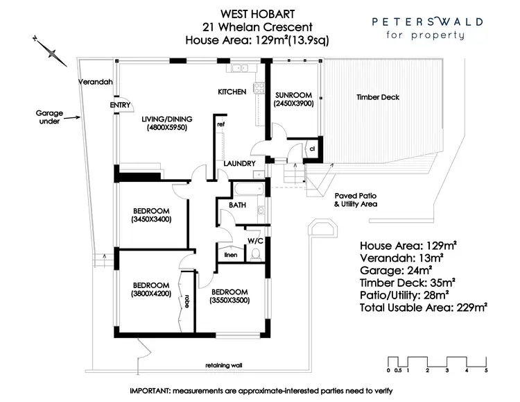 Floorplan of Homely house listing, 21 Whelan Crescent, West Hobart TAS 7000