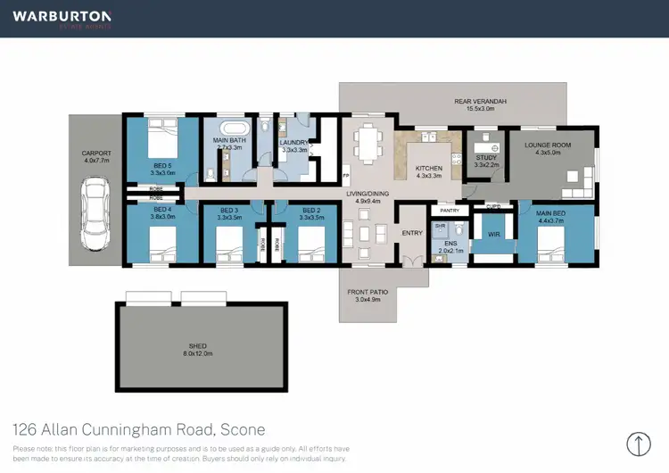 Floorplan of Homely house listing, 126 Allan Cunningham Road, Scone NSW 2337