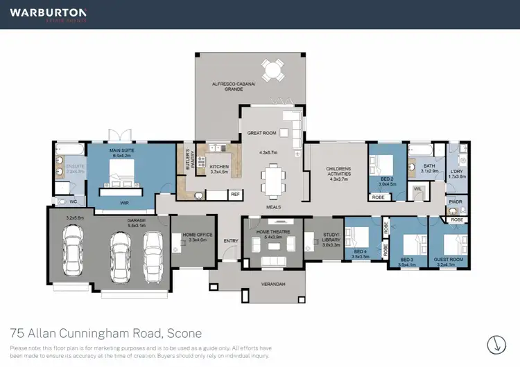 Floorplan of Homely house listing, 75 Allan Cunningham Road, Scone NSW 2337