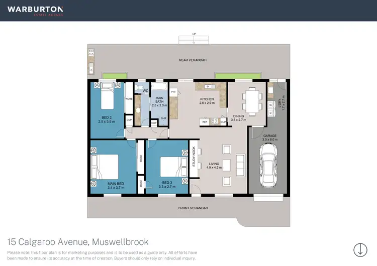 Floorplan of Homely house listing, 15 Calgaroo Avenue, Muswellbrook NSW 2333