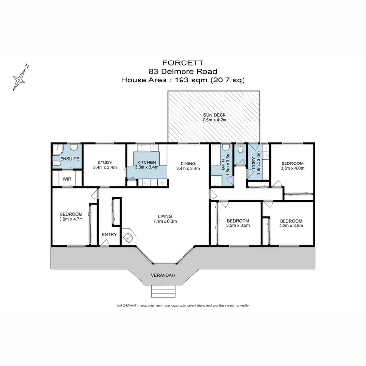 Floorplan of Homely house listing, 83 Delmore Road, Forcett TAS 7173