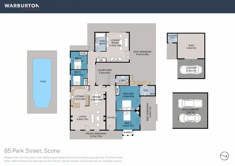 Floorplan of Homely house listing, 65 Park Street, Scone NSW 2337