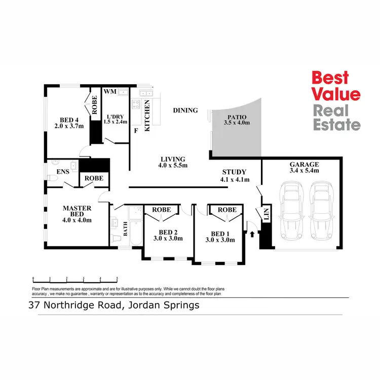 Floorplan of Homely house listing, 37 Northridge Road, Jordan Springs NSW 2747