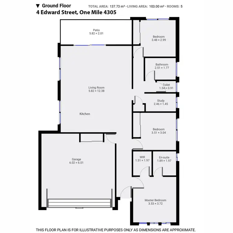 Floorplan of Homely house listing, 4 Edward Street, One Mile QLD 4305