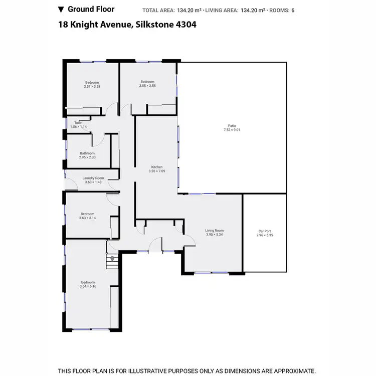 Floorplan of Homely house listing, 18 Knight Avenue, Silkstone QLD 4304