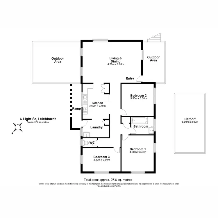 Floorplan of Homely house listing, 6 Light Street, Leichhardt QLD 4305