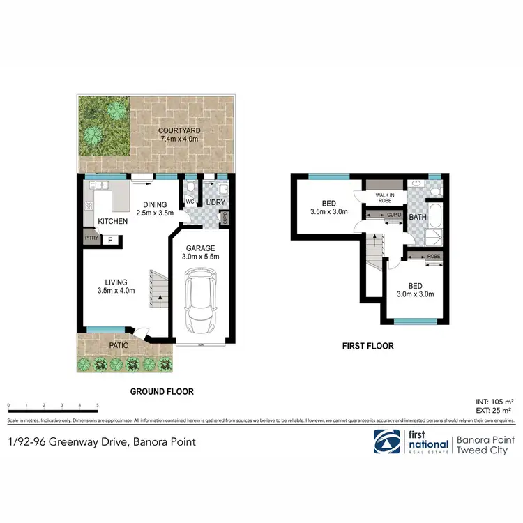Floorplan of Homely townhouse listing, 1/92-96 Greenway Drive, Banora Point NSW 2486