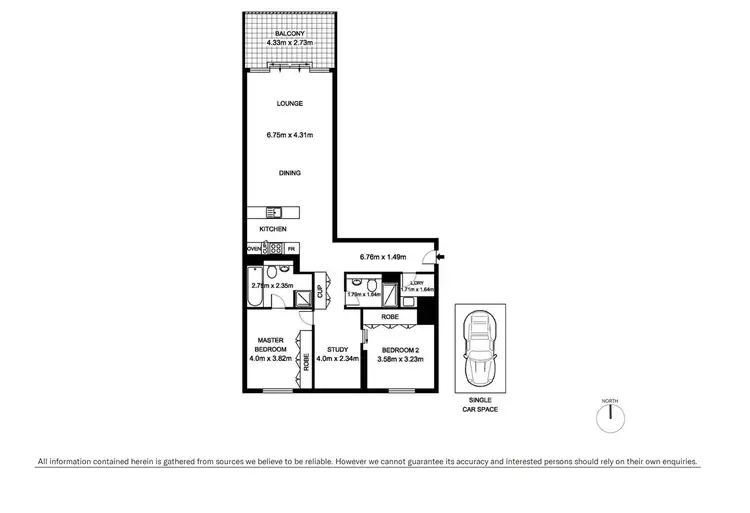 Floorplan of Homely apartment listing, 301/157 Liverpool Street, Sydney NSW 2000