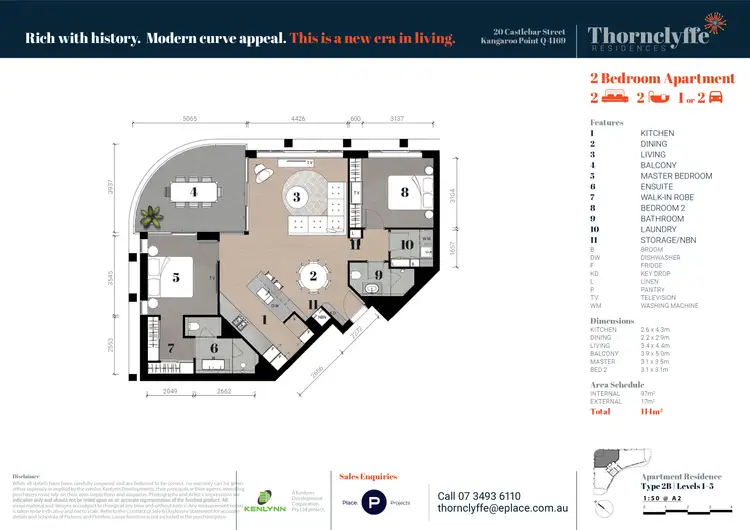 Floorplan of Homely apartment listing, 302/20 Castlebar Street, Kangaroo Point QLD 4169