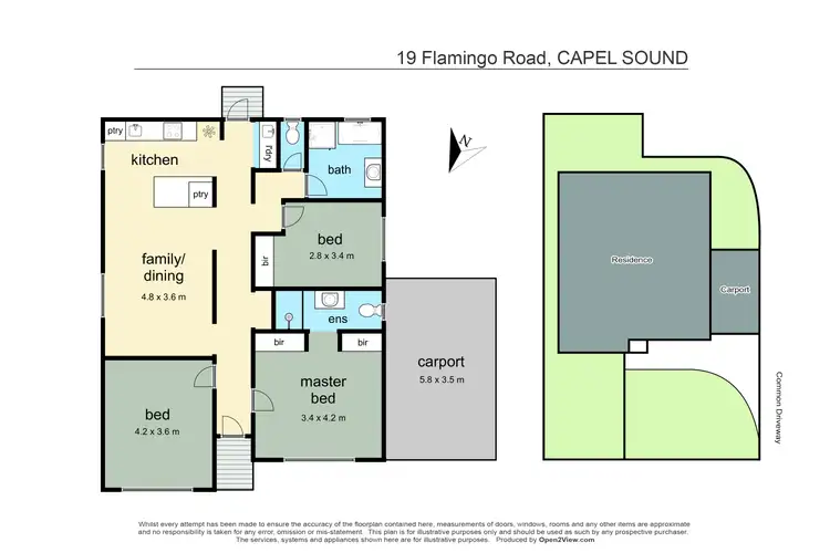 Floorplan of Homely house listing, 1/19 Flamingo Road, Capel Sound VIC 3940