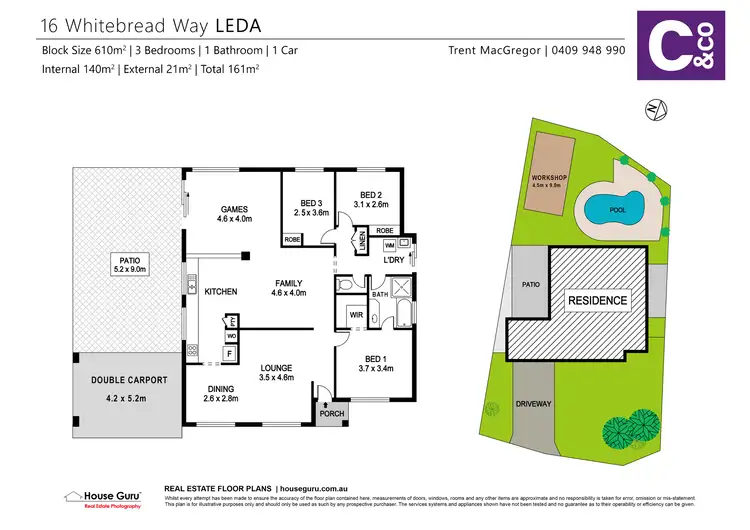 Floorplan of Homely house listing, 16 Whitebread Way, Leda WA 6170