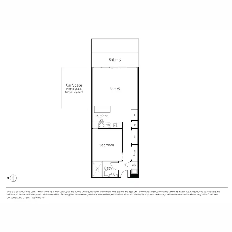 Floorplan of Homely apartment listing, 201/12 Coppin Street, Richmond VIC 3121