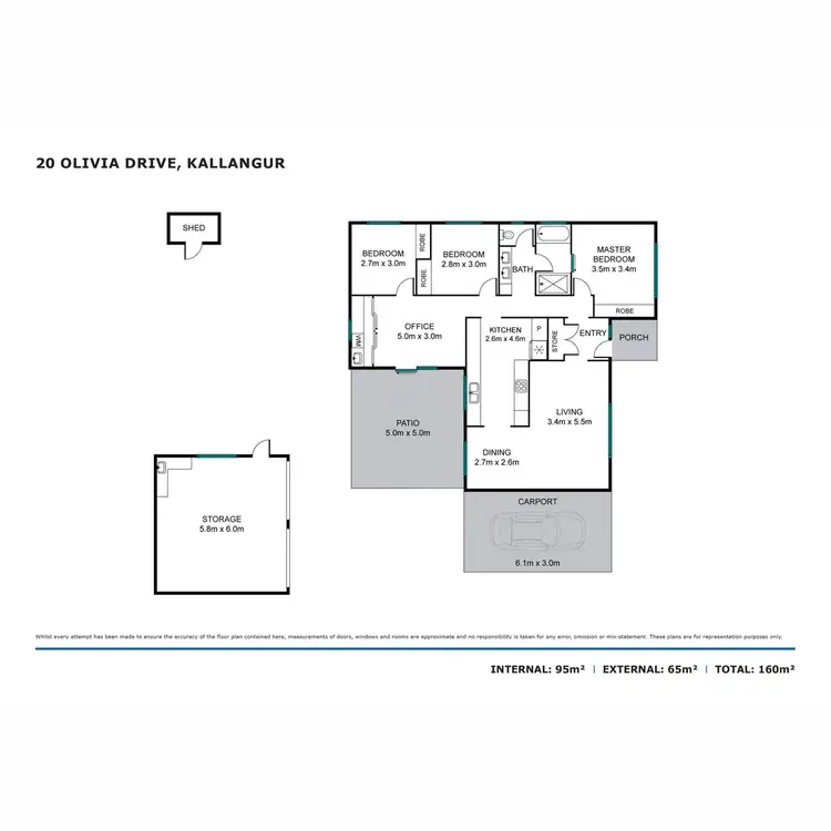 Floorplan of Homely house listing, 20 Olivia Drive, Kallangur QLD 4503