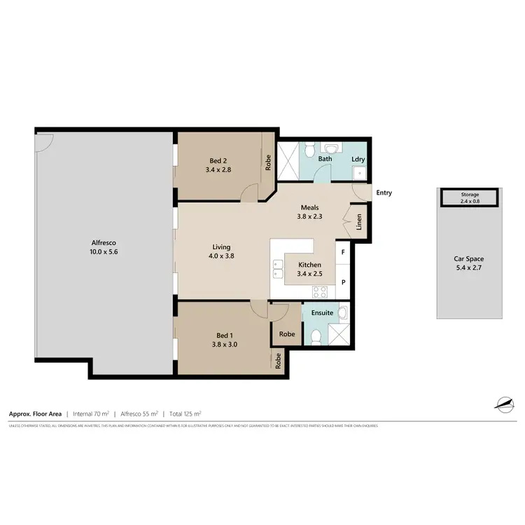Floorplan of Homely unit listing, 2/7 Dobson Street, Ascot QLD 4007