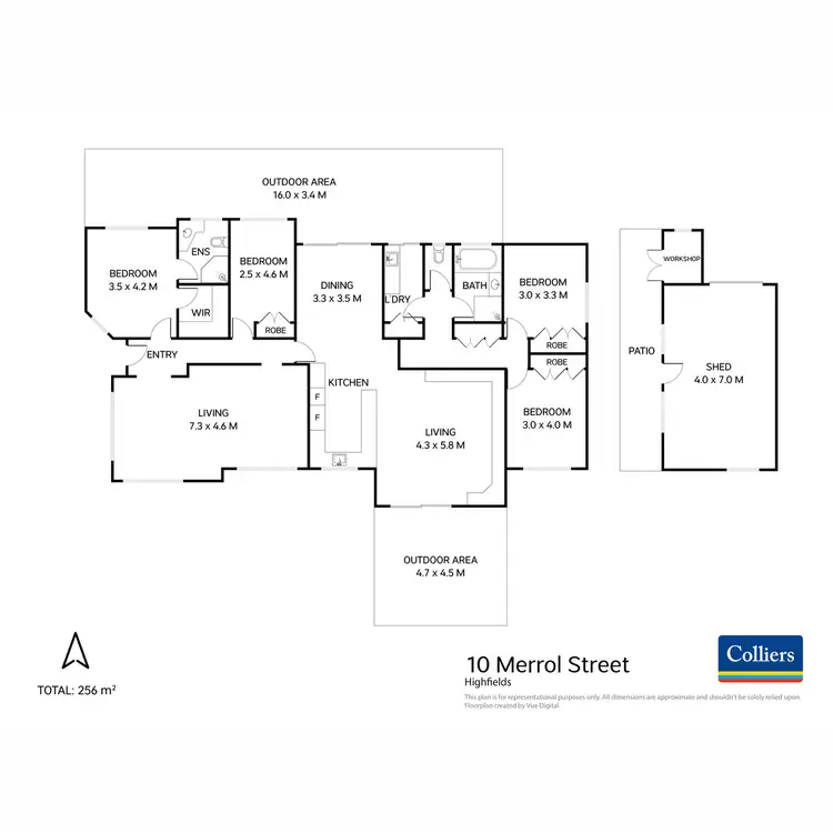 Floorplan of Homely house listing, 10 Merrol Street, Highfields QLD 4352