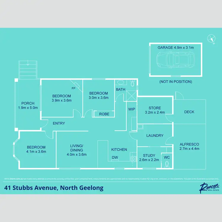 Floorplan of Homely house listing, 41 Stubbs Avenue, North Geelong VIC 3215