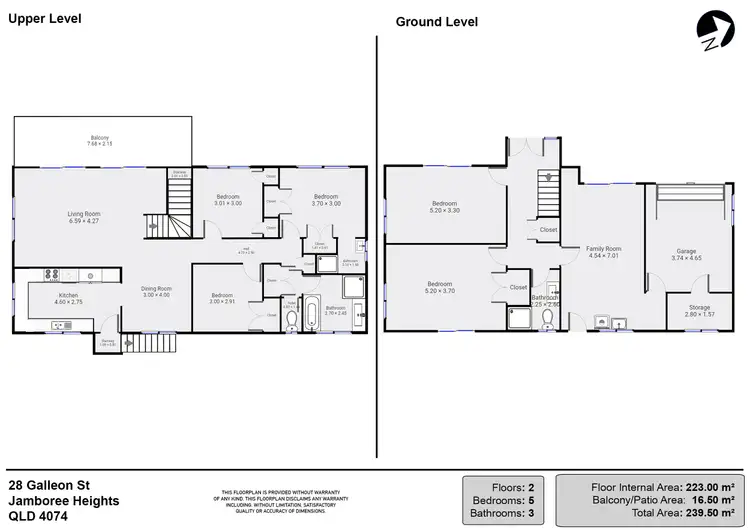 Floorplan of Homely house listing, 28 Galleon Street, Jamboree Heights QLD 4074