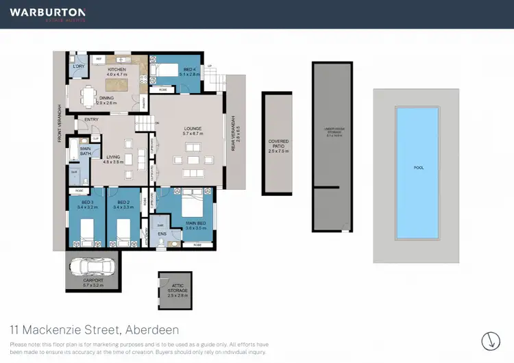 Floorplan of Homely house listing, 11 Mackenzie Street, Aberdeen NSW 2336