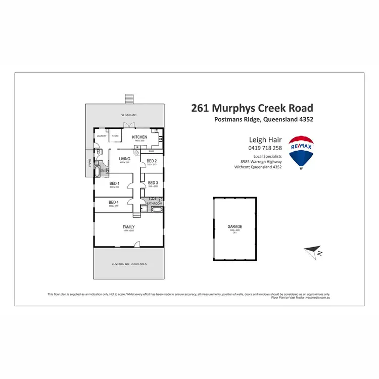 Floorplan of Homely house listing, 261 Murphys Creek Road, Postmans Ridge QLD 4352