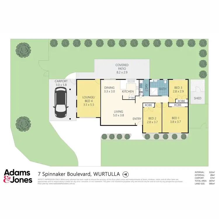 Floorplan of Homely house listing, 7 Spinnaker Boulevard, Wurtulla QLD 4575