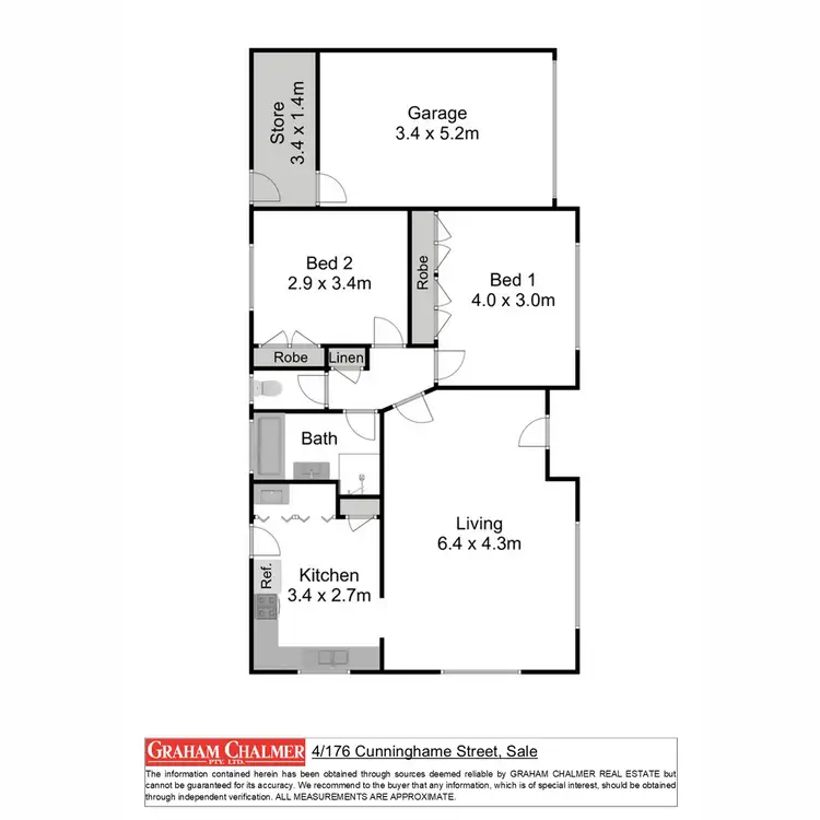 Floorplan of Homely unit listing, Address available on request