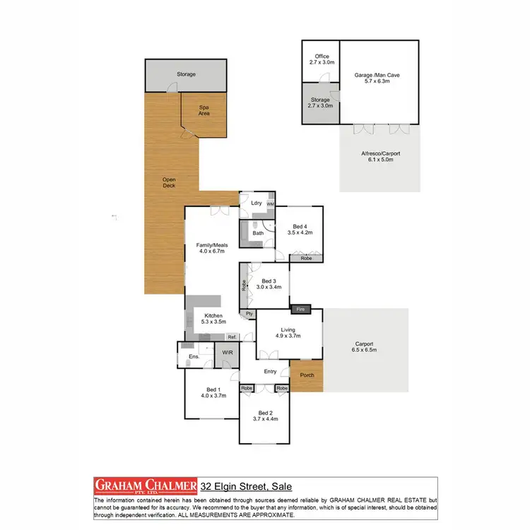 Floorplan of Homely house listing, 32 Elgin Street, Sale VIC 3850