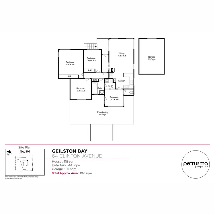 Floorplan of Homely house listing, 64-66 Clinton Road, Geilston Bay TAS 7015