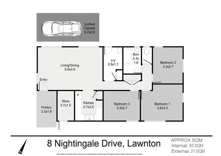 Floorplan of Homely house listing, 8 Nightingale Drive, Lawnton QLD 4501