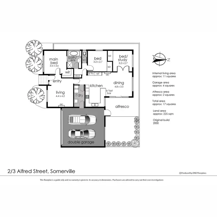 Floorplan of Homely unit listing, 2/3 Alfred Street, Somerville VIC 3912