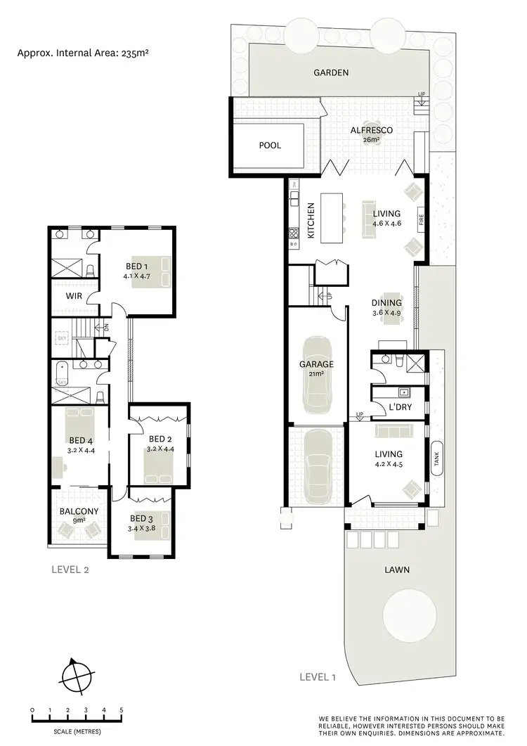 Floorplan of Homely semi-detached listing, 6B Nemba Street, Hunters Hill NSW 2110