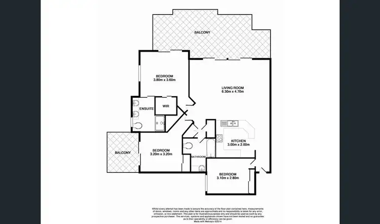 Floorplan of Homely apartment listing, 19/64 Lambert Street, Kangaroo Point QLD 4169