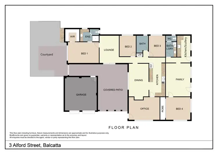 Floorplan of Homely house listing, 3 Alford Street, Balcatta WA 6021
