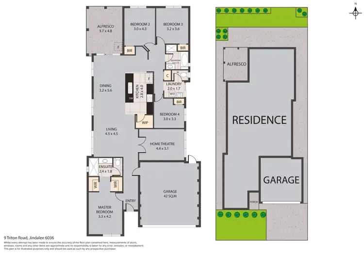 Floorplan of Homely house listing, 9 Triton Road, Jindalee WA 6036