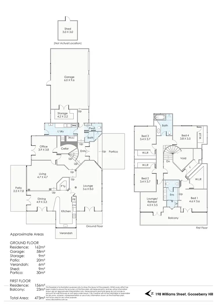 Floorplan of Homely house listing, 198 Williams Street, Gooseberry Hill WA 6076