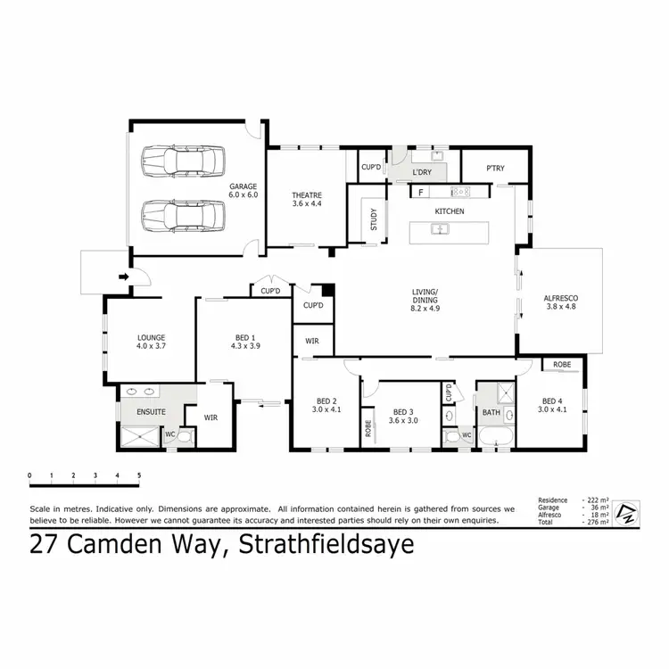 Floorplan of Homely house listing, 27 Camden Way, Strathfieldsaye VIC 3551