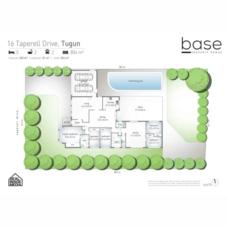 Floorplan of Homely house listing, 16 Taperell Drive, Tugun QLD 4224