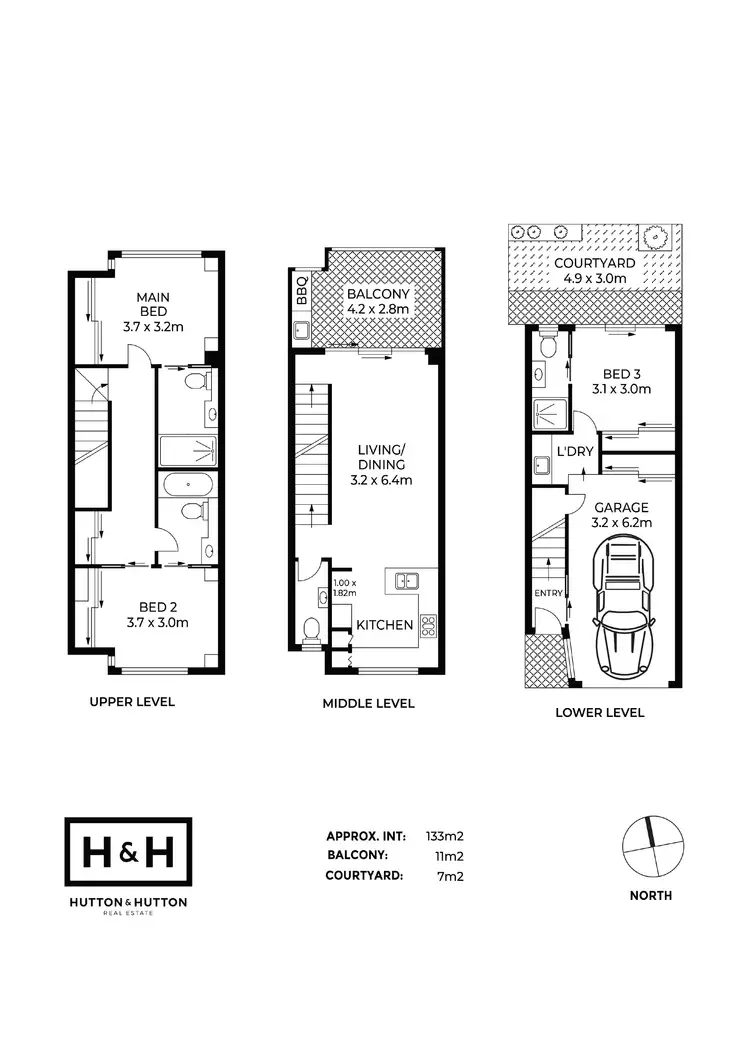 Floorplan of Homely townhouse listing, 37/42 Johnston Street, Bulimba QLD 4171
