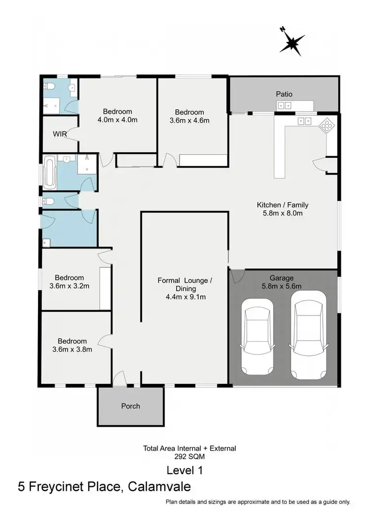 Floorplan of Homely house listing, 5 Freycinet Place, Calamvale QLD 4116