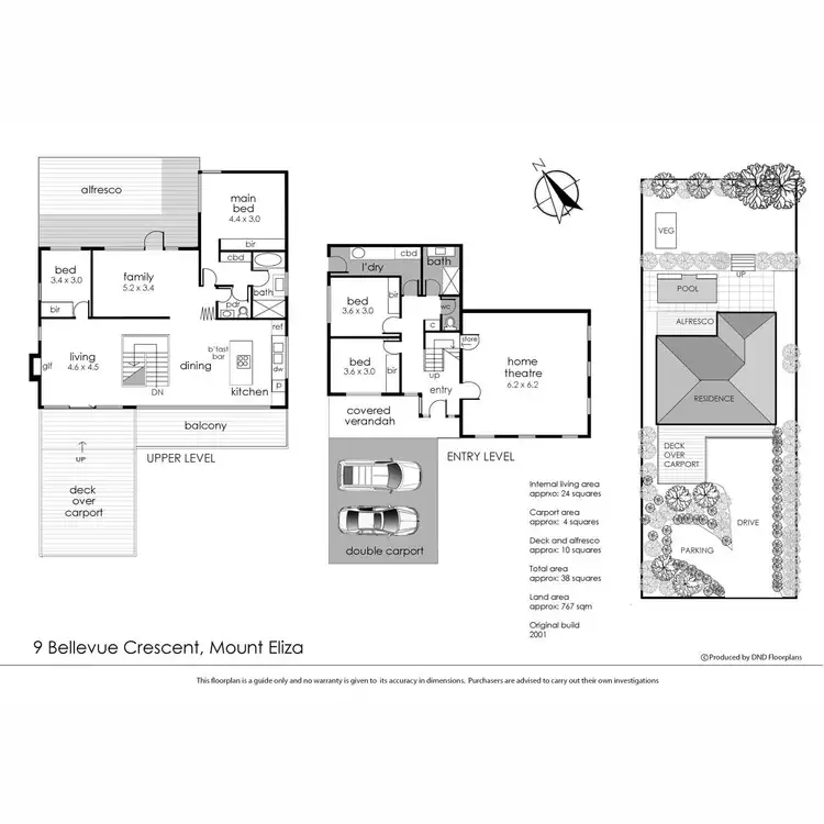 Floorplan of Homely house listing, 9 Bellevue Crescent, Mount Eliza VIC 3930