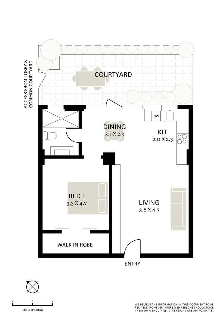 Floorplan of Homely apartment listing, 7/4 Ward Avenue, Elizabeth Bay NSW 2011