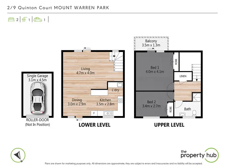 Floorplan of Homely townhouse listing, 2/9 Quinton Court, Mount Warren Park QLD 4207