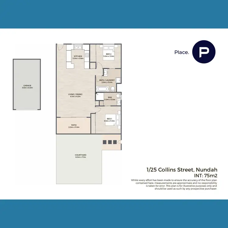 Floorplan of Homely unit listing, 1/25 Collins Street, Nundah QLD 4012