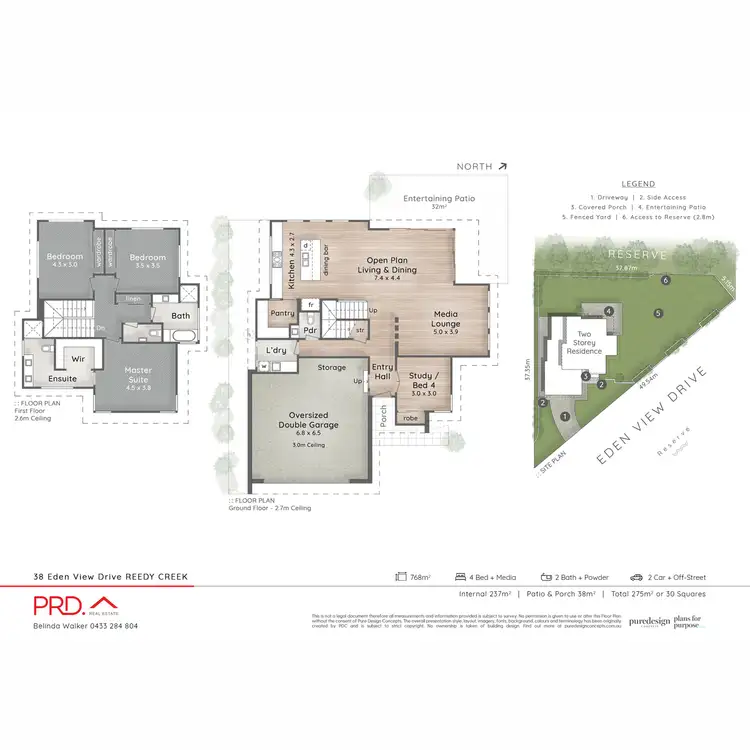 Floorplan of Homely house listing, 38 Eden View Drive, Reedy Creek QLD 4227