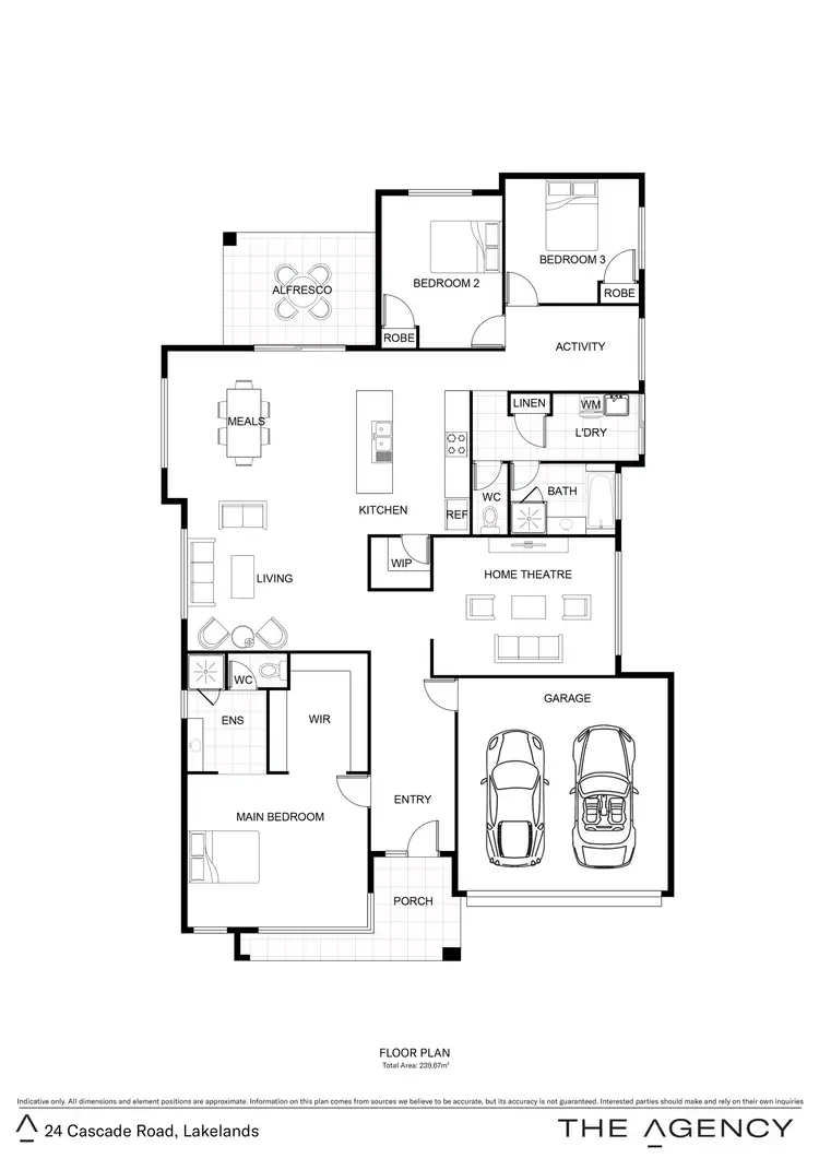 Floorplan of Homely house listing, 24 Cascade Road, Lakelands WA 6180