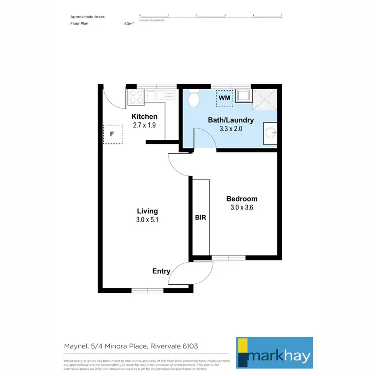 Floorplan of Homely unit listing, 5/4 Minora Place, Rivervale WA 6103
