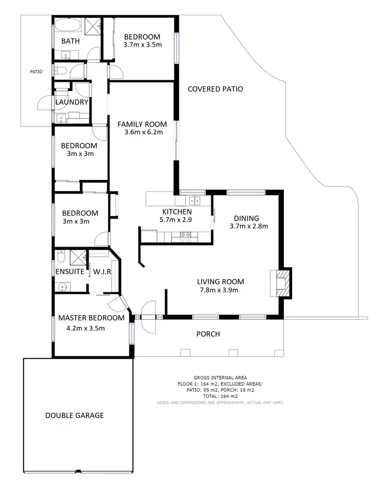 Floorplan of Homely house listing, 8 Central Place, Wodonga VIC 3690