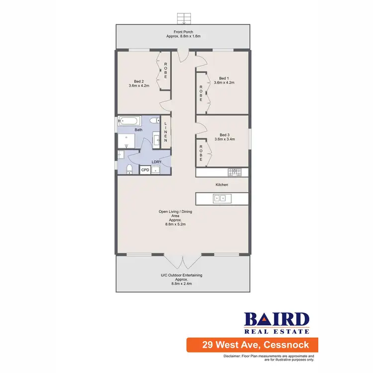 Floorplan of Homely house listing, 29 West Avenue, Cessnock NSW 2325