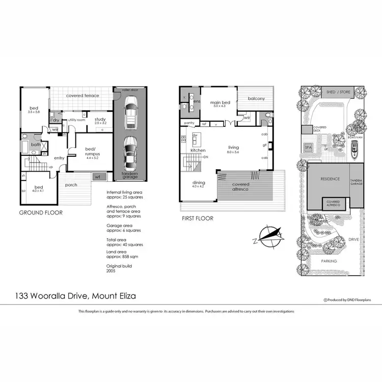 Floorplan of Homely house listing, 133 Wooralla Drive, Mount Eliza VIC 3930