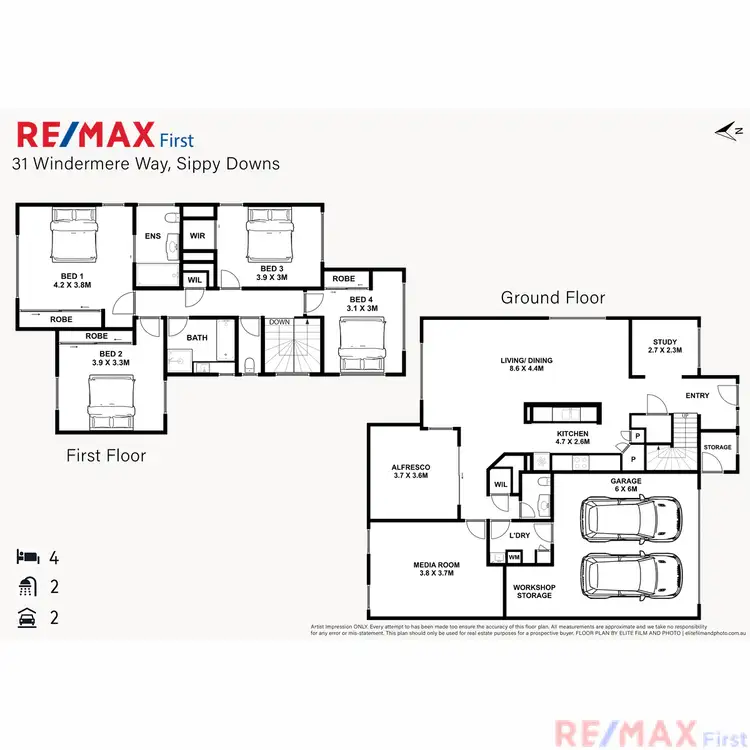 Floorplan of Homely house listing, 31 Windermere Way, Sippy Downs QLD 4556