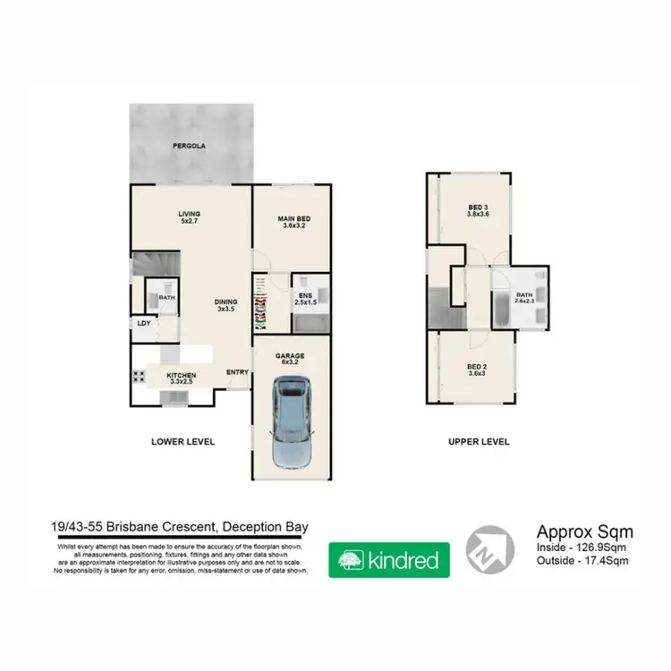 Floorplan of Homely townhouse listing, 19/43-55 Brisbane Crescent, Deception Bay QLD 4508